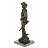 Image 6 : Cowboy Bronze Sculpture on Marble Base Statue