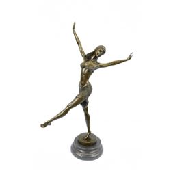Free Floating Dancer Bronze Figurine