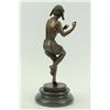 Image 4 : Court Jester Bronze Sculpture on Marble Base Statue