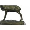 Image 3 : Elk Buck Stag Deer Bronze Sculpture on Marble Base Statue