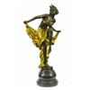 Image 1 : Belly Dancer Bronze Sculpture on Marble Base Statue