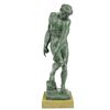 Image 1 : Nude Male Bronze Statue on Marble Base Sculpture