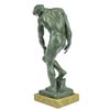 Image 8 : Nude Male Bronze Statue on Marble Base Sculpture