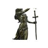 Image 4 : Justice Lady Bronze Sculpture on Marble Base Statue