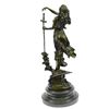 Image 7 : Justice Lady Bronze Sculpture on Marble Base Statue