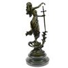 Image 9 : Justice Lady Bronze Sculpture on Marble Base Statue