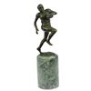 Image 1 : Trophy Football Player Bronze Sculpture on Marble Base Statue