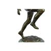 Image 3 : Trophy Football Player Bronze Sculpture on Marble Base Statue