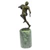 Image 7 : Trophy Football Player Bronze Sculpture on Marble Base Statue