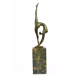 Modern Mid Century Abstract Bronze Ballerina Figure