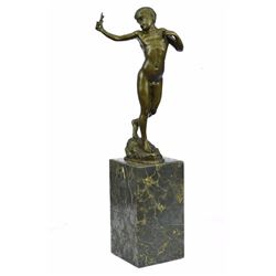 Austrian Boy Vienna Bronze Statue