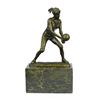 Girl Volleyball Player Bronze Figurine