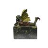 Art Deco Angel Cherub Gild Bronze Statue