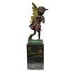Gold Patina Guardian Butterfly Angel Bronze Figure