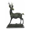 Image 1 : Hunting Buck Stag Hunter Prize Game Bronze Statue
