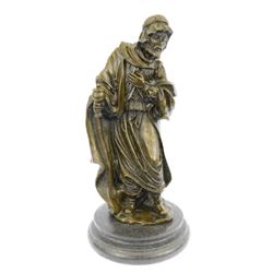 Holly Wise Man Church Religion Bronze Sculpture