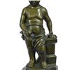 Image 4 : ART Nude The little boy Holding Apple Bronze Sculpture