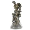 Vienna Nude Lady with Baby Bronze Sculpture