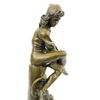 Image 4 : Beautiful Art Nouveau Solid Bronze Statue