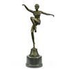 Image 1 : Dancer Bronze Statue on Marble Base Figure
