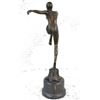 Image 7 : Dancer Bronze Statue on Marble Base Figure