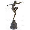 Image 8 : Dancer Bronze Statue on Marble Base Figure
