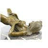 Image 3 : Stunning Erotic Nude Bronze Statue on Marble Base Figure