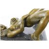 Image 4 : Stunning Erotic Nude Bronze Statue on Marble Base Figure