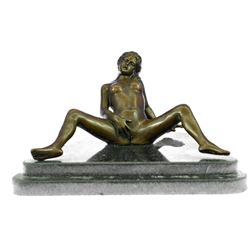 Provocative Nude Seductress Bronze Sculpture
