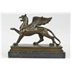 Image 1 : Griffin Bronze Statue with Marble Base