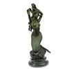 Image 5 : Mermaid on Rock Bronze Sculpture