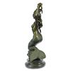 Image 8 : Mermaid on Rock Bronze Sculpture