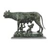 Image 5 : The Capitoline Wolf Bronze Statue on Marble Base Sculpture