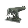 Image 6 : The Capitoline Wolf Bronze Statue on Marble Base Sculpture