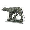 Image 9 : The Capitoline Wolf Bronze Statue on Marble Base Sculpture