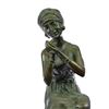 Image 2 : Sitting Girl Bronze Sculpture