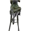 Image 3 : Sitting Girl Bronze Sculpture