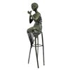 Image 5 : Sitting Girl Bronze Sculpture