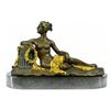 Image 1 : Nude Napoleons Sister Bronze Sculpture on Marble Base Statue