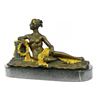 Image 8 : Nude Napoleons Sister Bronze Sculpture on Marble Base Statue