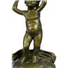 Image 3 : Cherubs Bronze Sculpture on Marble Base Figurine