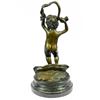 Image 7 : Cherubs Bronze Sculpture on Marble Base Figurine