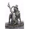 Image 3 : Dancer Bronze Figurine on Marble Base Sculpture
