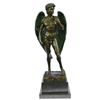 Image 1 : Classical Bronze Statue on Marble Base Sculpture
