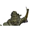 Image 2 : Moses Jewish Religious Bronze Figurine on Marble Base Statue