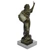Image 9 : Moses Jewish Religious Bronze Figurine on Marble Base Statue