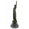 Image 6 : Egyptian Dancer Bronze Sculpture on Marble Base Statue