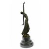 Image 8 : Egyptian Dancer Bronze Sculpture on Marble Base Statue
