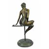 Image 7 : Joyful Pixie Dancer on Beam Bronze Figure