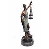 Image 6 : Blind Lady of Justice Bronze Statue on Marble Base Sculpture